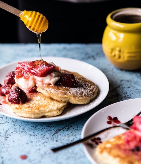 Lemon-Ricotta-Pancakes-with-Whipped-Mascarpone-Roasted-Rhurbarb-4resize