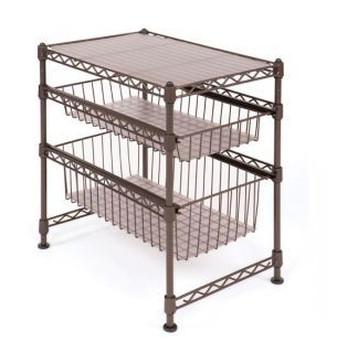 Seville-Stackable-3-Tier-Double-Basket-Cabinet-Organizer