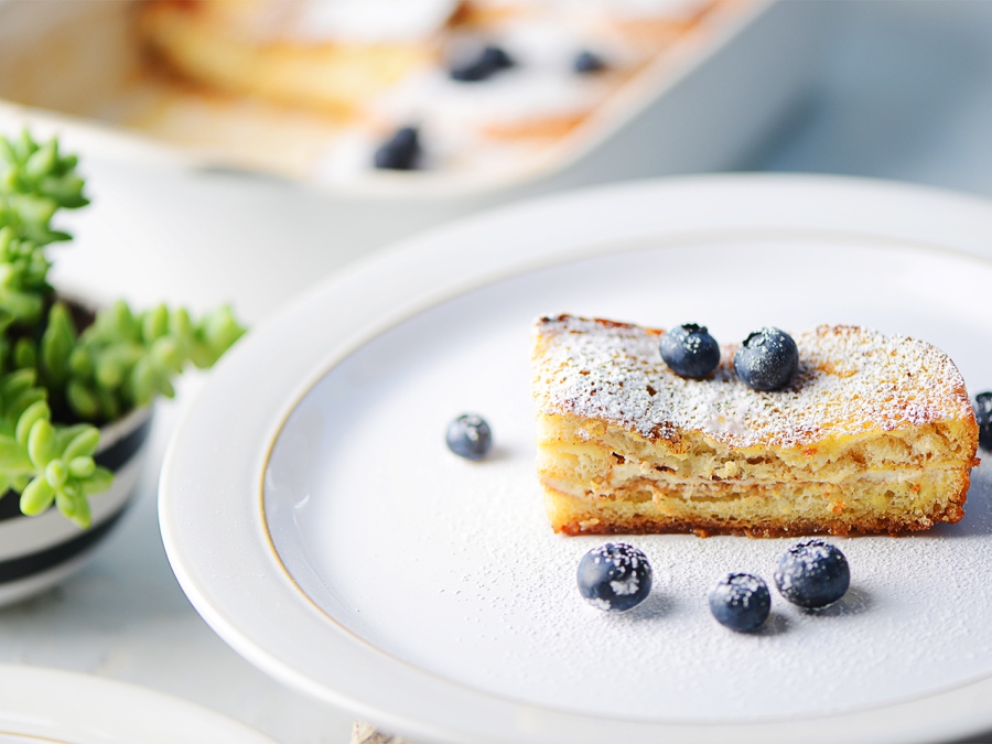 French Toast Casserole with Cream Cheese Filling