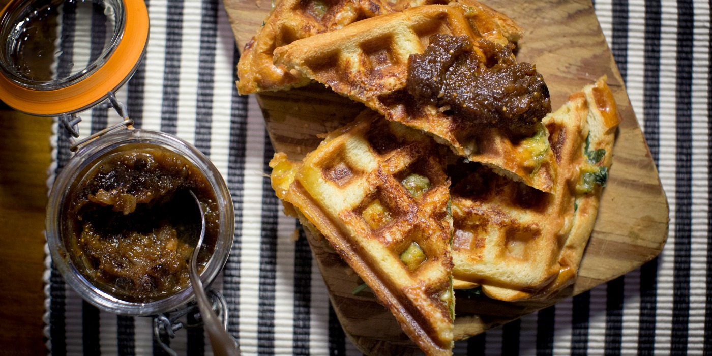 Waffle Maker Grilled Cheese 3 Ways