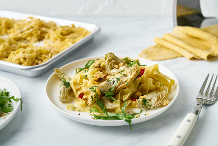 This Homemade Herb Pasta with Vegetables Is Total Comfort Food