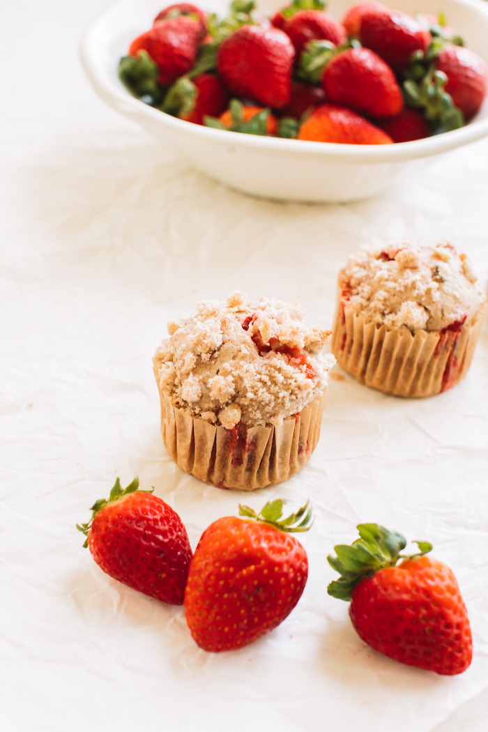 Strawberry Crumble Muffins