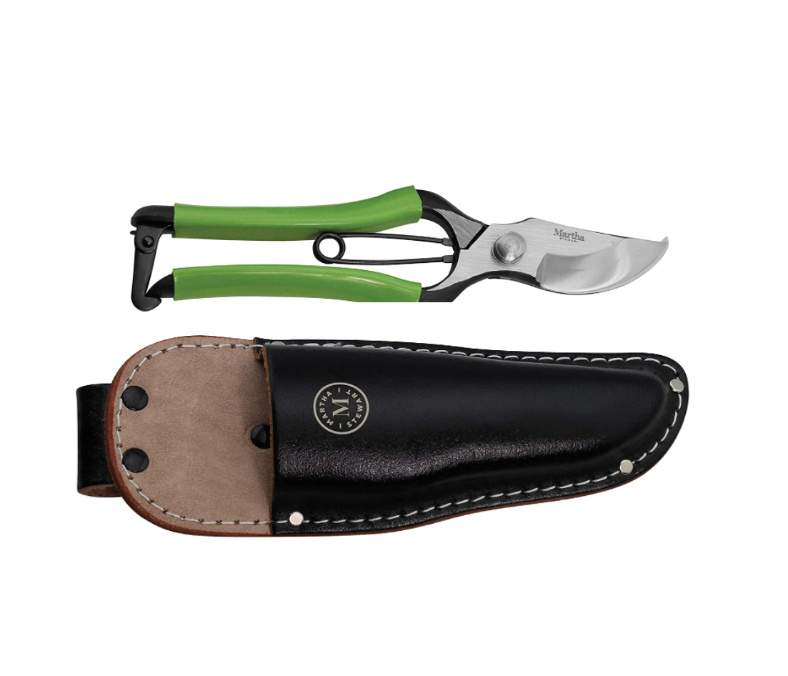 martha-stewart-easy-grip-secateurs-with-leather-protective-sheath