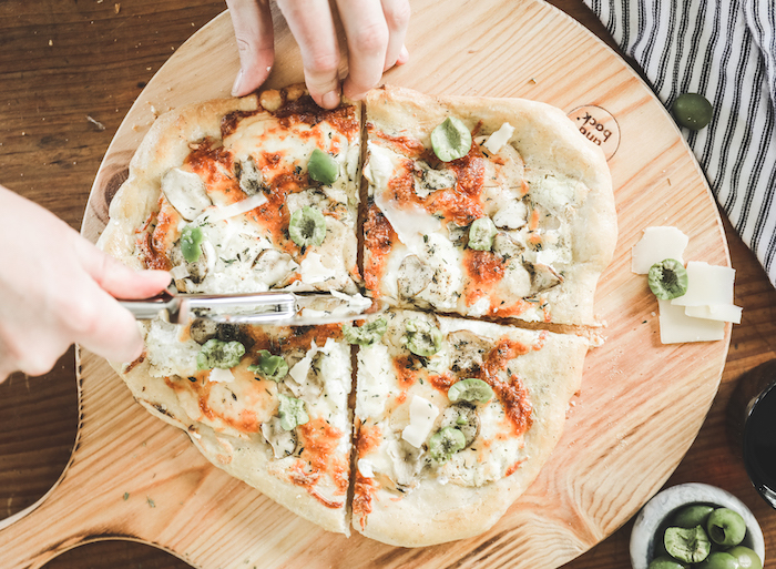 Shaved Sunchoke & Ricotta Pizza